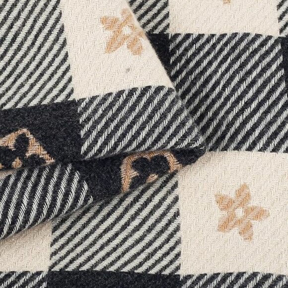 Cashmere Black Winter Scarf - Picture 7 of 7